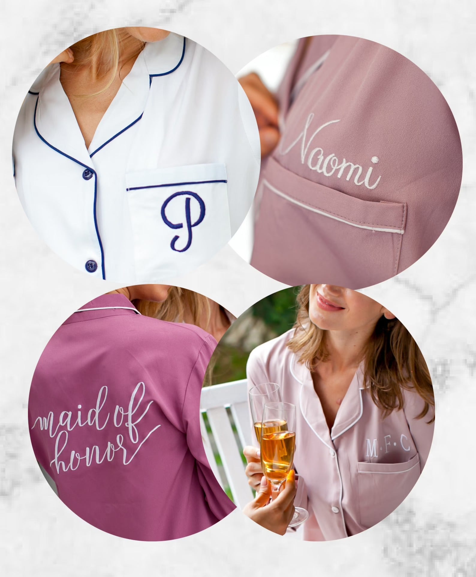 Bridesmaid Gift Personalized Pajamas